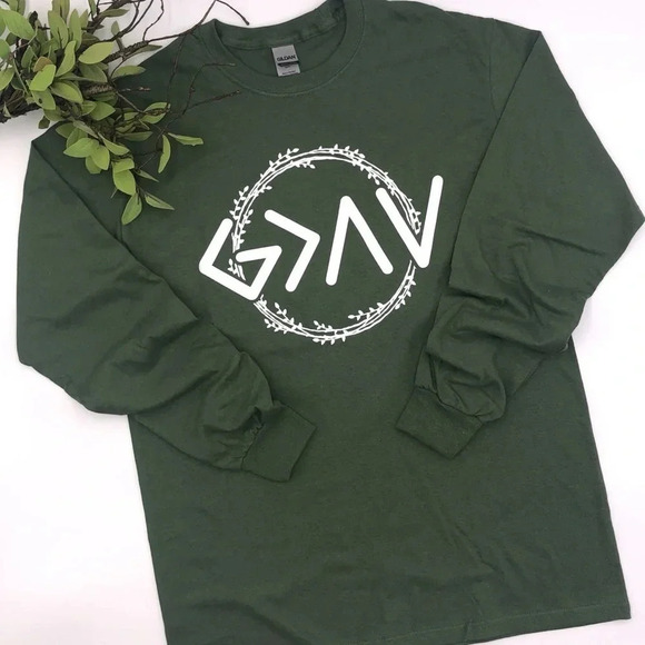 God is Greater than the Highs and Lows L/S T-shirt - Picture 1 of 3